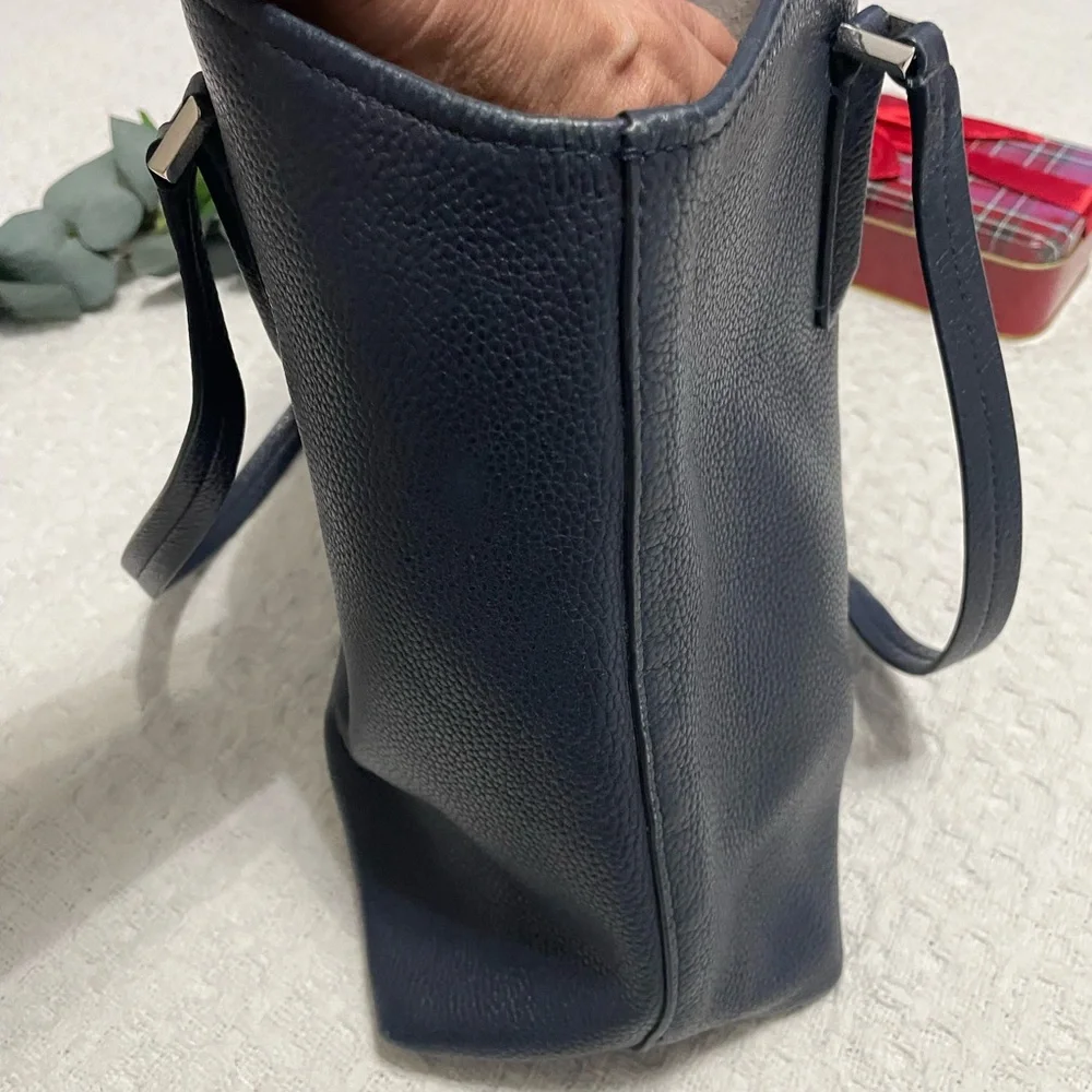 Kate Spade Midnight Blue Textured Leather Accessory~ Professional on the go‎